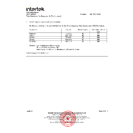 Environmental test report